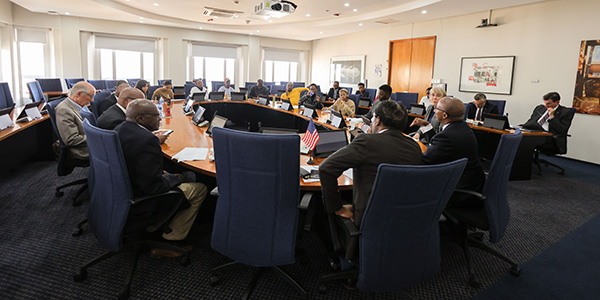 US Ambassador Reuben Brigety engages with students